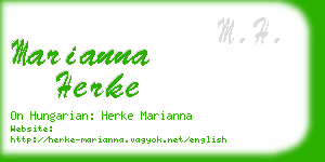 marianna herke business card